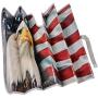 BDK Patriotic USA Eagle Flag Front Windshield Sunshade-Accordion Folding Auto Shade for Car Truck SUV-Blocks UV Rays Sun Visor Protector-Keeps Your Vehicle Cool-58 x 28 Inch