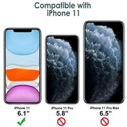 JETech Silicone Case for iPhone 11 (2019) 6.1-Inch, Silky-Soft Touch Full-Body Protective Case, Shockproof Cover with Microfiber Lining (Black)