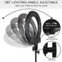 Ring Light Kit, SAMTIAN 14 Outer Selfie LED Ringlight with Stand 180° Dimmable Live Streaming Lighting Remote, Carrying Bag for Camera,Phone,YouTube,TikTok,Makeup,Video Recording