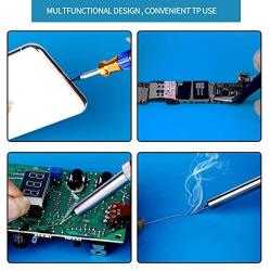 Meknic Soldering Mat Large Size 19.0 x 14.25 Inches Electronics Heat Insulation Magnetic Silicone Repair Work Mat with Scale Ruler and Screw Position For for Soldering Iron, Phone and Computer