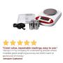Fristaden Lab Digital Precision Balance 3000g x 0.01g | Scientific Gram Scale | 0.01g Accuracy | Measures Grams, Ounces, Carats and Pounds | for Laboratory, Jewelry, Industrial, Business