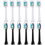 Replacement Toothbrush Heads Compatible with Philips Sonicare Electric Toothbrush. 12 Pack. 6er White and 6er Black.