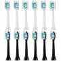 Replacement Toothbrush Heads Compatible with Philips Sonicare Electric Toothbrush. 12 Pack. 6er White and 6er Black.