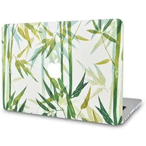KECC Laptop Case for MacBook Pro 13'' (2021/2020/2019/2018/2017/2016) Plastic Hard Shell Cover A2338 M1 A2289 A2251 A2159 A1989 A1706 A1708 Touch Bar (Bamboo)