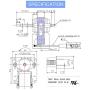 Universal Bathroom Vent Fan Motor Replacement Electric Motors Kit Compatible with Nutone Broan 50CFM 120V