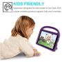 iPad 9.7 2018 / 2017 / Air 1/2 / Pro 9.7 Case for Kids - SUPLIK Durable Shockproof Protective Handle Bumper Stand Cover with Screen Protector for iPad 9.7 inch 5th/6th Generation, Purple
