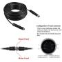DALLUX Backup Camera Cable 4PIN Video Power Aviation Extension Wire for Vehicle Car Camper Bus Van Truck Motorhome Trailer RV Reverse Rearview Monitor CCTV System Waterproof Shock Proof 5m 16.4ft