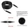 DALLUX Backup Camera Cable 4PIN Video Power Aviation Extension Wire for Vehicle Car Camper Bus Van Truck Motorhome Trailer RV Reverse Rearview Monitor CCTV System Waterproof Shock Proof 20m 65.7ft