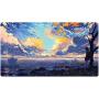 Extended Gaming Mouse Pad Custom Design Computer Gaming Mouse Mat with Smooth Surface XXL Large Size Desk Pad with Non-Slip Rubber Base Ideal for Keyboard, PC and Laptop (90x40 cloudY3)