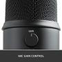 Blue Yeti USB Mic for Recording & Streaming on PC and Mac, 3 Condenser Capsules, 4 Pickup Patterns, Headphone Output and Volume Control, Mic Gain Control, Adjustable Stand, Plug & Play – Blackout