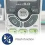 VTech CS6114 DECT 6.0 Cordless Phone with Caller ID/Call Waiting, White/Grey with 1 Handset