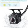 Rear View Camera, 12V 8 LED Backup Camera Night Vision Waterproof 150° View Angle, HD Reversing Camera with Parking Guidelines Mirror Image, Universal for 12V Car/Minitruck/RV/SUV/Minivan/Camper