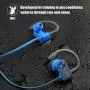 LETSCOM Bluetooth Headphones V5.0 IPX7 Waterproof, Wireless Sport Earphones, HiFi Bass Stereo Sweatproof Earbuds W/Mic, Noise Cancelling Headset for Workout, Running, Gym, 8 Hours Play time