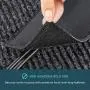 5-Ft Carpet Cord Cover for Floor, Cushioned Cord Protector, Works on Loop Pile, Berber or Most Office Style Carpet ONLY - Dark Gray