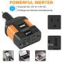 Ampeak 100W Car Power Inverter DC 12V to 110V AC Converter with 2.1A USB Car Adapter
