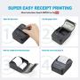 Bluetooth Thermal Receipt Printer, LOSRECAL Portable Personal Bill Printer, Mini Wireless 58mm Mobile Printer Compatible with Android/Windows, DO NOT Support Square/iOS/ipad/iPhone