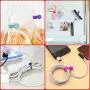 Rich&Ray Reusable Silicone Twist Ties with Strong Magnet for Bundling and Organizing Cables/Cords, Hanging or Holding Stuff, Can Be Used in Many Ways or Just for Fun (Black-20Pack)