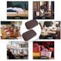 2 Pack Portable Computer Elbow Wrist Pad, Hatisan Premium Memory Cotton Desktop Keyboard Arm Rest Support Mat for Office Home Laptops - More Comfort & Less Strain(7.9 x 11.8）(Brown)