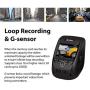 Rexing V1P 3rd Generation Dual 1080p Full HD Front and Rear 170 Degree Wide Angle Wi-Fi Car Dash Cam with Supercapacitor, 2.4'' LCD Screen, G-Sensor, Loop Recording, Mobile App