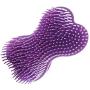 Emoly Upgraded Soft Silicone Body Brush Body，Scrubber Bath Shower Glove Exfoliating Skin SPA Massage Scrubber Cleanser, Antiskid Finger Sleeve for Baby Kids Wife Men Women Family (Purple)
