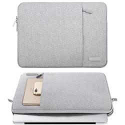 MOSISO Laptop Sleeve Bag Only Compatible with MacBook 12 inch with Retina Display A1534 2017/2016/2015 Release, Polyester Vertical Case with Pocket, Gray
