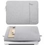 MOSISO Laptop Sleeve Bag Only Compatible with MacBook 12 inch with Retina Display A1534 2017/2016/2015 Release, Polyester Vertical Case with Pocket, Gray