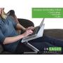 WorkEZ Cool Adjustable Laptop Cooling Stand & Lap Desk Tray for Bed Couch with 2 Fans 3 USB Ports Mouse Pad. Ergonomic aluminum height tilt angle macbook riser portable standing desk converter,Silver