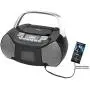 NAXA Electronics NPB-268 Portable CD/Cassette Boombox (Silver/Black)