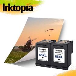 Inktopia Remanufactured Ink Cartridge Replacement for HP 65 XL 65XL High Yield N9K04AN (2 Black) Compatible for HP DeskJet 3755 2655 3758 3720 3721 3730 3732 3752 All-in-one Printer