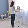 SogesHome Adjustable Laptop Desk Table 23.6inches Portable Laptop Table Computer Stand Desk Cart Tray Table, White Maple NSDUS-101-MP