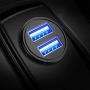 Car Charger, AINOPE 4.8A All Metal Car Charger Adapter Mini Flush Fit USB Car Charger Dual Port Charging Compatible with iPhone 12/11 pro/XR/x/7/6s, iPad Air 2/Mini 3, Note 9/Galaxy S10/S9/S8-Black