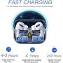 Wireless Earbuds Bluetooth 5.0 Earbud Headphones Built-in Microphone and Charging Box and Silicone Cover,Stereo Noise Cancelling Earbud, Suitable for Apple Airpods pro/Android/iPhone/Samsung