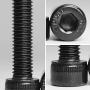 M3 x 10mm Socket Head Cap Bolts Screws 12.9 Grade Alloy Steel Full Thread Metric Machine Hex Socket Screw, 100PCS