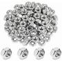 Powlankou 100 Pieces 1/4''-20 Stainless Hex Nut, Stainless Steel (304) 18-8 Nuts
