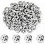Powlankou 100 Pieces 1/4''-20 Stainless Hex Nut, Stainless Steel (304) 18-8 Nuts