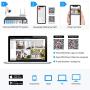 ZOSI H.265+ 8CH 5MP Lite 4-in-1 Surveillance DVR Recorders with Hard Drive 2TB for HD-TVI, CVI, CVBS, AHD 960H/720P/1080P/5MP CCTV Security Cameras System, Motion Detection, Remote Viewing,Alert Push
