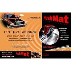 HushMat 10400 Ultra Black Foil Floor Kit with Damping Pad - 20 Piece