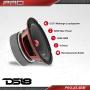 DS18 PRO-X5.4BM Loudspeaker - 5.25'', Midrange, Red Aluminum Bullet, 300W Max, 150W RMS, 4 Ohms - Premium Quality Audio Door Speakers for Car or Truck Stereo Sound System (1 Speaker)