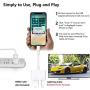 [Apple MFi Certified] Lightning to HDMI Adapter for iPhone 12, Veetone 1080p Lightning Digital AV Adapter with Charging Cable iPhone to HDMI Sync Connector Cable for HDTV/Projector/Monitor