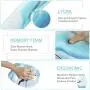 Anyshock Keyboard Wrist Rest Set and Ergonomic Mouse Pad with Wrist Support Memory Foam Filled Non Slip Durable Comfortable Lightweight Wrist Pad for Easy Typing & Pain Relief (Wave Marble)