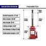 BAOSHISHAN 12 Ton Double Ram Bottle Jack 8-5/8'' to 20-1/2'' Lifting Range Hydraulic Bottle Jack