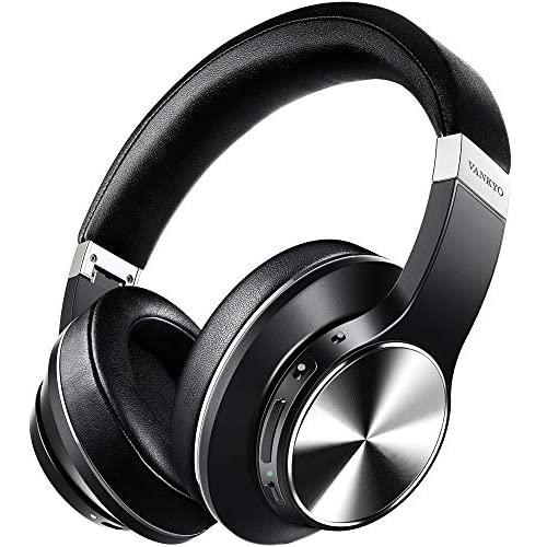 Hybrid Active Noise Cancelling Headphones, VANKYO C751 Over Ear Wireless Bluetooth Headphones with CVC 8.0 Mic, Deep Bass, Hi-Fi Sound, 30H Playtime Headset for Adults, TV, Online Class, Home Office