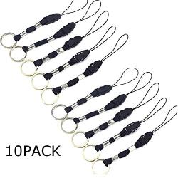 YOUOWO 10 pcs Nylon Lanyards for USB Flash Drive Cell Phone Key ipod mp3 mp4 ID card badge and other Small Electronic Devices Can disassemble Phone Charms detachable lanyard (10 PACK)