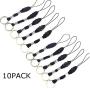 YOUOWO 10 pcs Nylon Lanyards for USB Flash Drive Cell Phone Key ipod mp3 mp4 ID card badge and other Small Electronic Devices Can disassemble Phone Charms detachable lanyard (10 PACK)