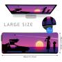 RGB Gaming Mouse Pad Extended Soft Computer Keyboard Mat, Waterproof Keyboard Mouse pad Large Size(31.49'' x 11.81'' x 0.15'') Non-Slip Rubber Base for Gaming, Office Work (80x30 zise)