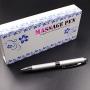 2 in 1 Vibration & massage ballpoint pen - mini Massage Tip Pen with Gift Box - Multifunction Electronic Pen (Silver)