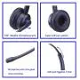 2.5mm Telephone Headset with Noise Canceling Mic for Panasonic, Including 3.5mm Connector for Cell Phone PC Laptop, CallCenter Office Headset for Cisco Vtech Undiden Cordless DECT for Polycom