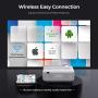 WiFi Projector, 3Stone A3 5000Lux Portable Bluetooth Mini Projector for Outdoor Movies, Native 720P Home Theater Projector with 1080P Supported, 200” Display, Compatible with TV Stick, PS4, USB, HDMI