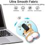 Moptmos 3D Mouse Pad Ergonomic Mouse Pad with Gel Wrist Rest Support Anime Corgi Dog Mouse Pad for Computer, Laptop, Home & Office (Blue)