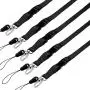 5 Pack of Neck Lanyards with Diamond Shield Retail Package - Detachable Buckle, Enhanced Model Hook and Quick Release Tether - Ideal for ID Badges, Keys, Cell Phones, USB Sticks, Whistles
